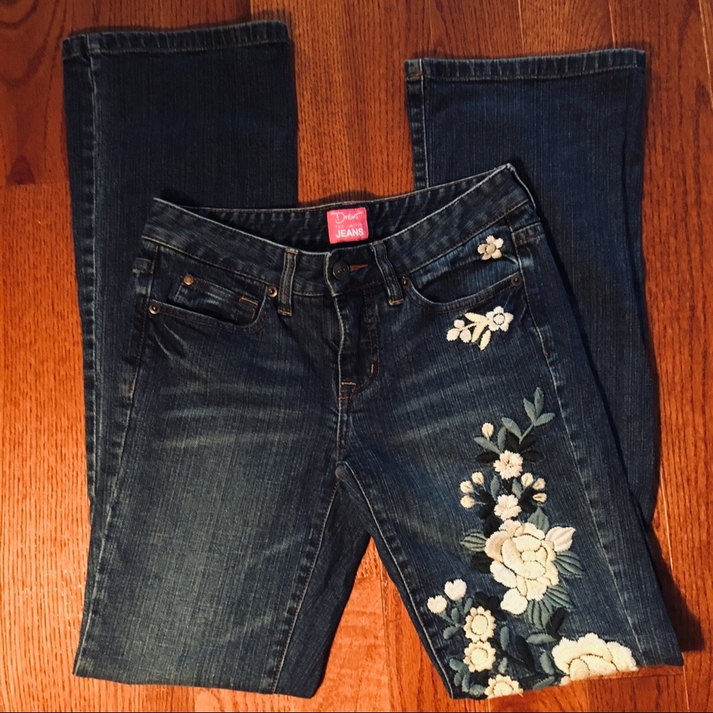 Drew The Limited floral accent jeans